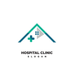 HOSPITAL CLINIC ICON LOGO VECTOR TEMPLATE