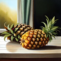 pineapple on the table