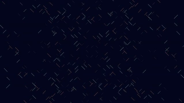 A black and blue grid of floating rectangles forms a diagonal pattern in graphic design, creating an abstract and visually intriguing composition