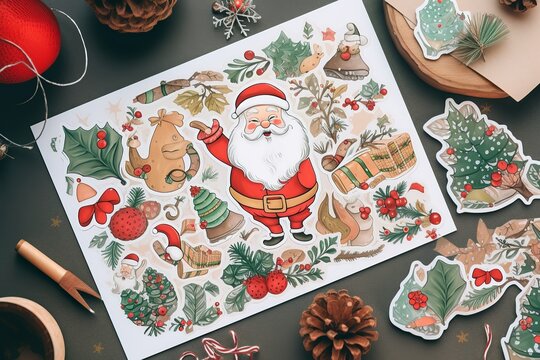 Christmas wallpaper, sticker, background