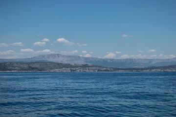 croatian sea and blue sky