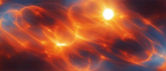 Dynamic dance of sunspots on the background of the fiery glow of the Sun