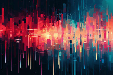 Dashes_abstract_background. Color background.