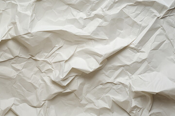 Crumpled white paper background or texture