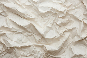 Obraz premium Crumpled white paper background or texture