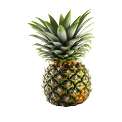 Pineapple isolated on transparent background. concept of fruit.