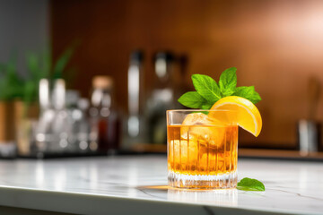 Colorful Beverage in a Modern Kitchen