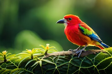 Obraz premium red headed bee eater