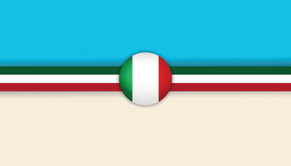 Italian flag, patriotic stripe layout, web, template, Italy national background.