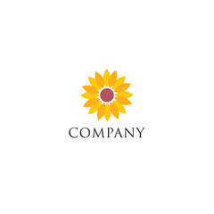 Sunflower Logo, design, brand identity, icon, trademark, company logo, monogram editable