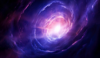 Purple fantasy landscape looking out into space. sci-fi landscapes, spiral group, rim light, science-fiction lands.