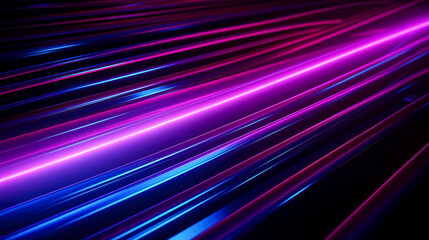 Purple neon lines on the dark background, light magenta and dark azure.
