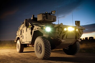 A laser system for optical aiming on military vehicles. Generative AI