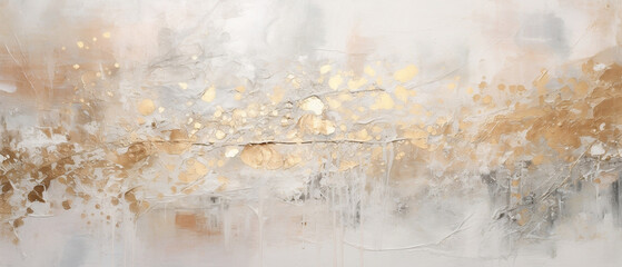 Abstrakcyjne jasne tło - betonowa ściana, obraz olej na płótnie. Nowoczesna sztuka © yeseyes9