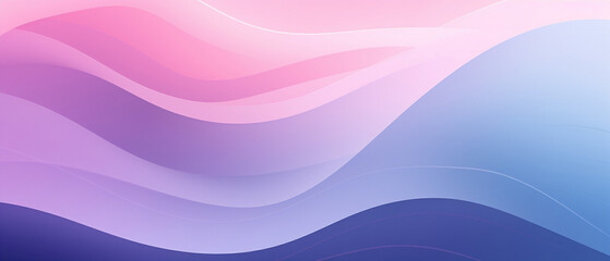 Fioletowe i różowe fale - abstrakcyjne tło pod baner. Faliste warstwy różnych odcieni