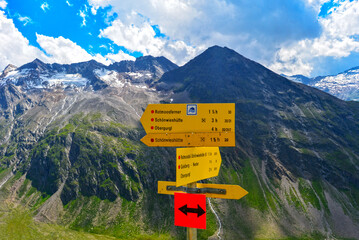 Die Ötztaler Alpen im Gurgler Kamm in Österreich