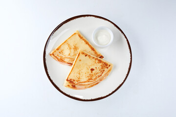 tasty pancakes on the plate
