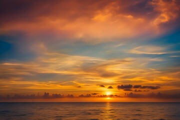 Fototapeta na wymiar Sunset on the beaches