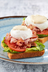 poached egg on the toast