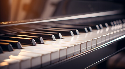 Piano Keyboard Close-Up - High Resolution