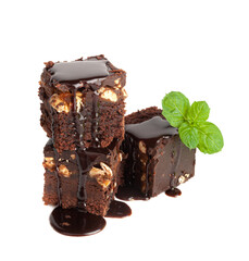 Nut Brownie, Homemade German Chocolate Cake, Chocolate Peanuts Cake, Brownie Square Piece