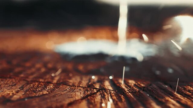 close up of burning incense
