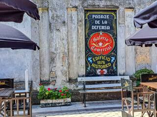 Pasaje de la Defensa is a popular stop for tourists in the bohemian barrio of San Telmo in Buenos...