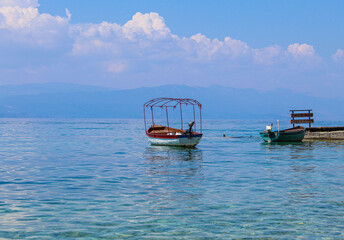 Boat on Lake Ohrid