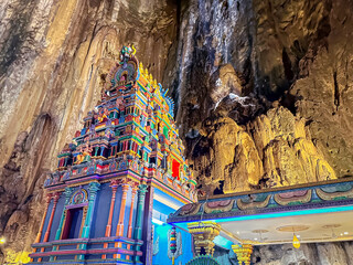 Naklejka premium Batu Caves in Kuala Lumpur, one of the largest Hindu attractions in Malaysia