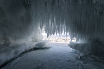 Ice cave on Olkhon island