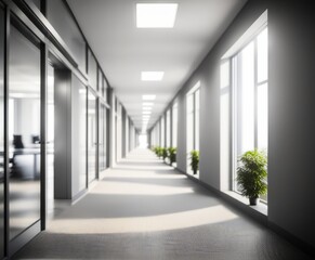 Out of focus Office Open Corridor Background