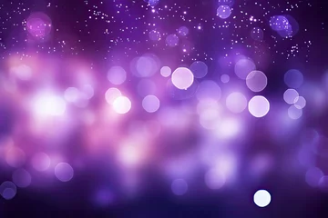 Foto op Canvas Abstract wallpaper with purple light bokeh background © PapatoniC