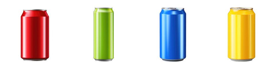 Obraz premium Energy Drink clipart collection, vector, icons isolated on transparent background