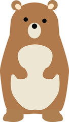 Fototapeta premium teddy bear toy icon cartoon isolated vector graphic design. Cute stuffed Toy. color full and beige bears isolated on white. Vector