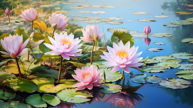 Lotus pond on sale