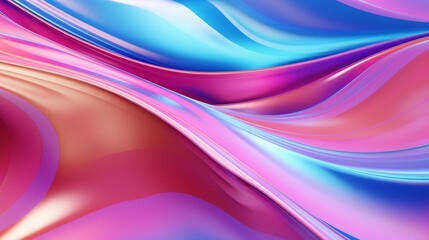 Colorful wave liquid metallic abstract background