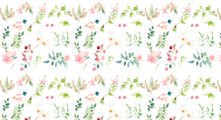 Floral prints for fabric paper or backgrounds. AI generative