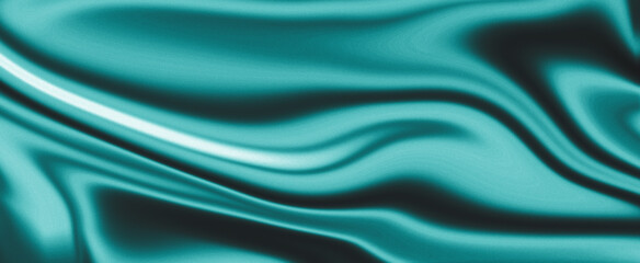 Cyan abstract gradient background, grainy liquid texture effect, web banner, header, poster, wallpaper design, room for copy