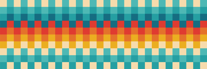 Abstract background of rainbow groovy.design in 1970s Hippie Retro style. Vector illustration