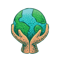 Save the Earth Icon Illustration