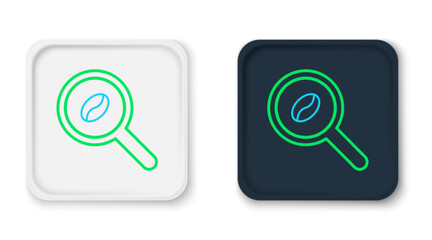 Line Selection coffee beans icon isolated on white background. Colorful outline concept. Vector