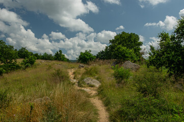 Sea of stones from Szentbekkalla Hungary, nature monument in Balaton Highlands National Park