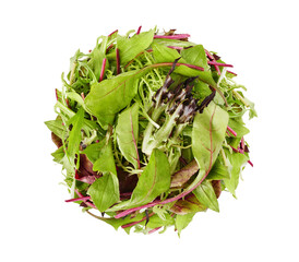 Spinach leaves isolated fresh green mix salad PNG