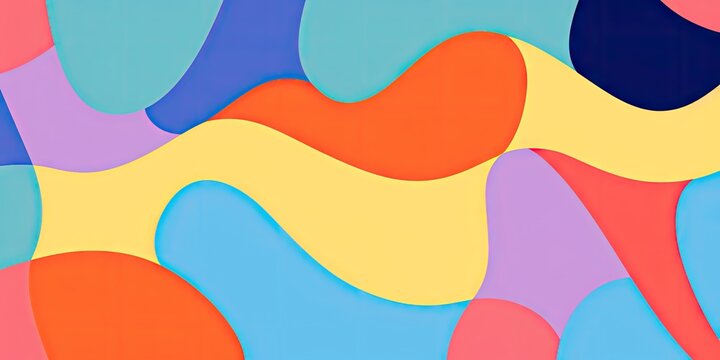 a multicolored geometrical pattern Generative AI