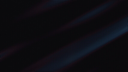 waves of colorful points. Digital data splash of point array. Futuristic smooth glitch UI element