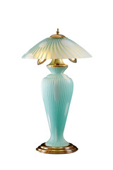Vintage Glass Table Lamp with Glass Shade. No background png.