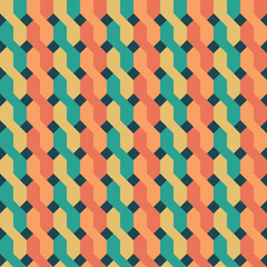 Seamless geometric weaving pattern, a mesmerizing vector illustration for your design needs.