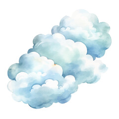cloud watercolor illustration, generative AI