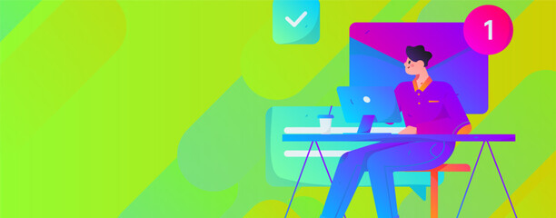 Business People Flat Vector Concept Operation Hand Drawn Illustration
