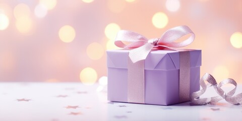 Gift box for birthday, festive anniversary, happy valentine's day and wedding, gift presents for black friday sale. Christmas and New Year gift boxes surprise. soft colors